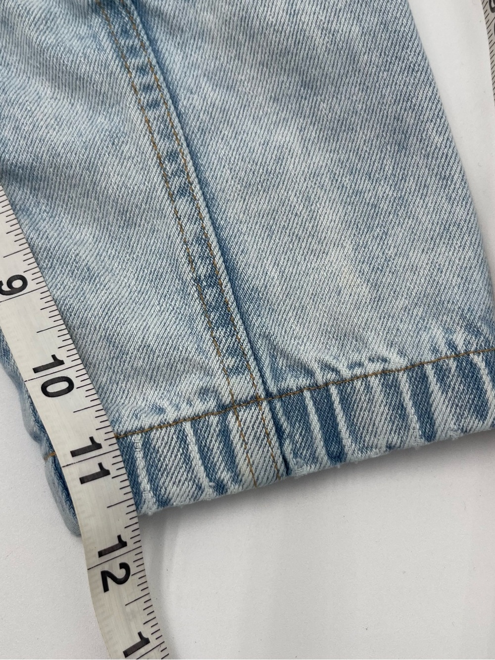 Vintage 80s 90s Little Levis Denim Jeans Kids Toddler Size 3T Cargo Checkered - Picture 10 of 12